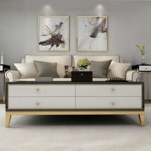 Nordic TV Unit & Coffee Table Set - Image 2