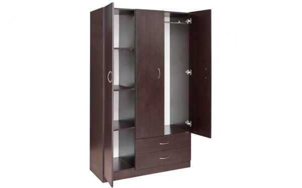 Mission Utility Robe Walnut - Easy Home Furniture