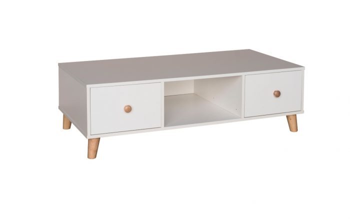 Acacia Laminated Coffee Table & TV Stand