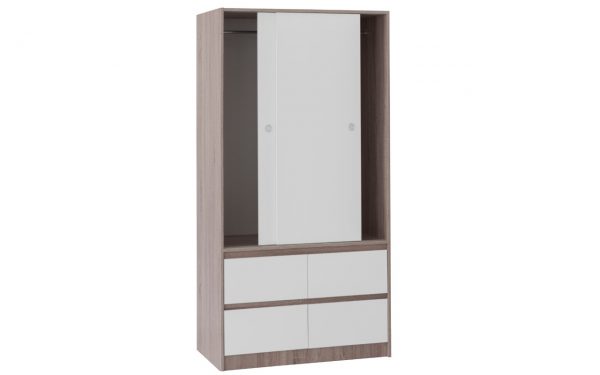 Mission Utility Robe Walnut - Easy Home Furniture