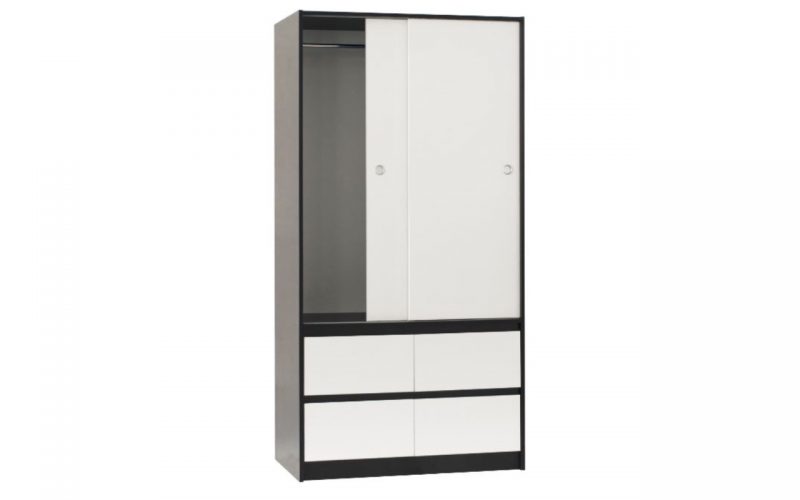 Mission Utility Robe Walnut - Easy Home Furniture