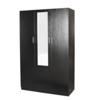 Redfern 3 door wardrobes black