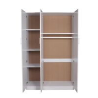 Redfern 3 door wardrobes interior with open door