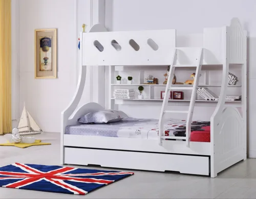 Darwin bunk bed single over double bunk bed with trundle