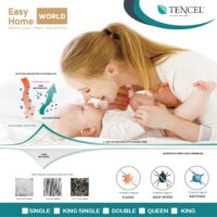 Single bed waterproof mattress protector