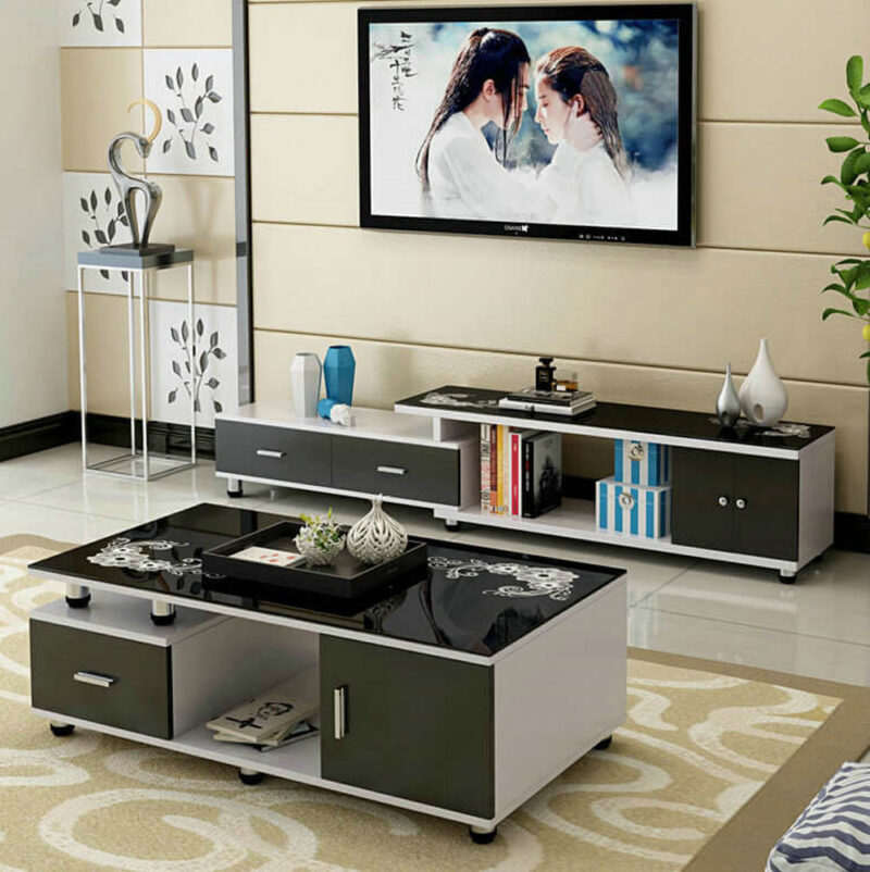 Concord Extendable TV unit and coffee table set - Easy Home Furniture
