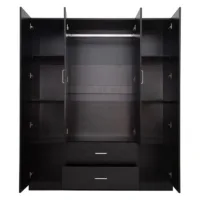 Internal structure of 4 door wardrobe