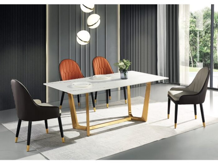 Juliet Dining table Gold legs
