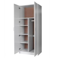 Redfern wardrobe with 2 doors white interior