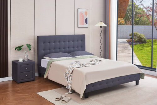 Begnas Fabric Bed Double