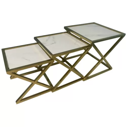 nesting coffee table set of 3