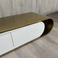 Brushed gold stainless steel frame
