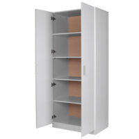 2 door 5 shelves pantry cupboard white