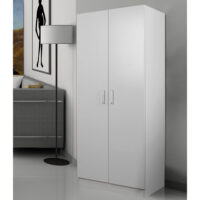 2 door 5 shelves pantry cupboard white