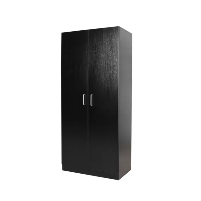 2 door 5 shelves pantry cupboard black