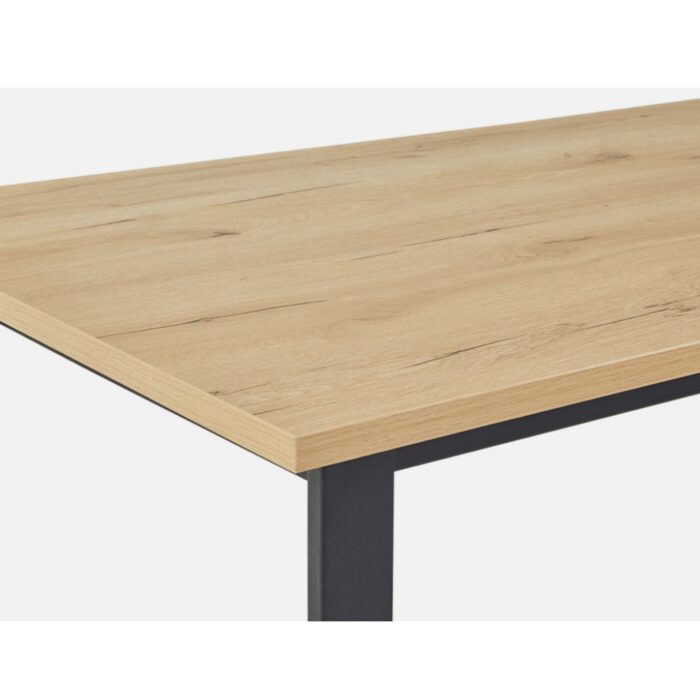 Marie oak dining table particle board