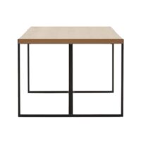 Jenny oak dining table 180 cm with metal legs