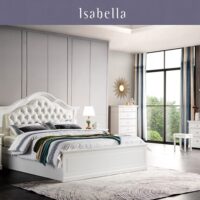 Venus Bed Frame King Single Ivory White