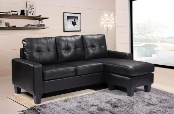 sofa made from faux leather