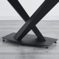 Metal base for ceramic top dining table jade