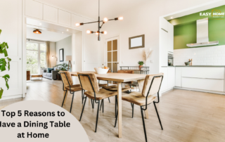 Top 5 Reasons to Have a Dining Table at Home