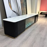 TV unit with fire place E1 MDF