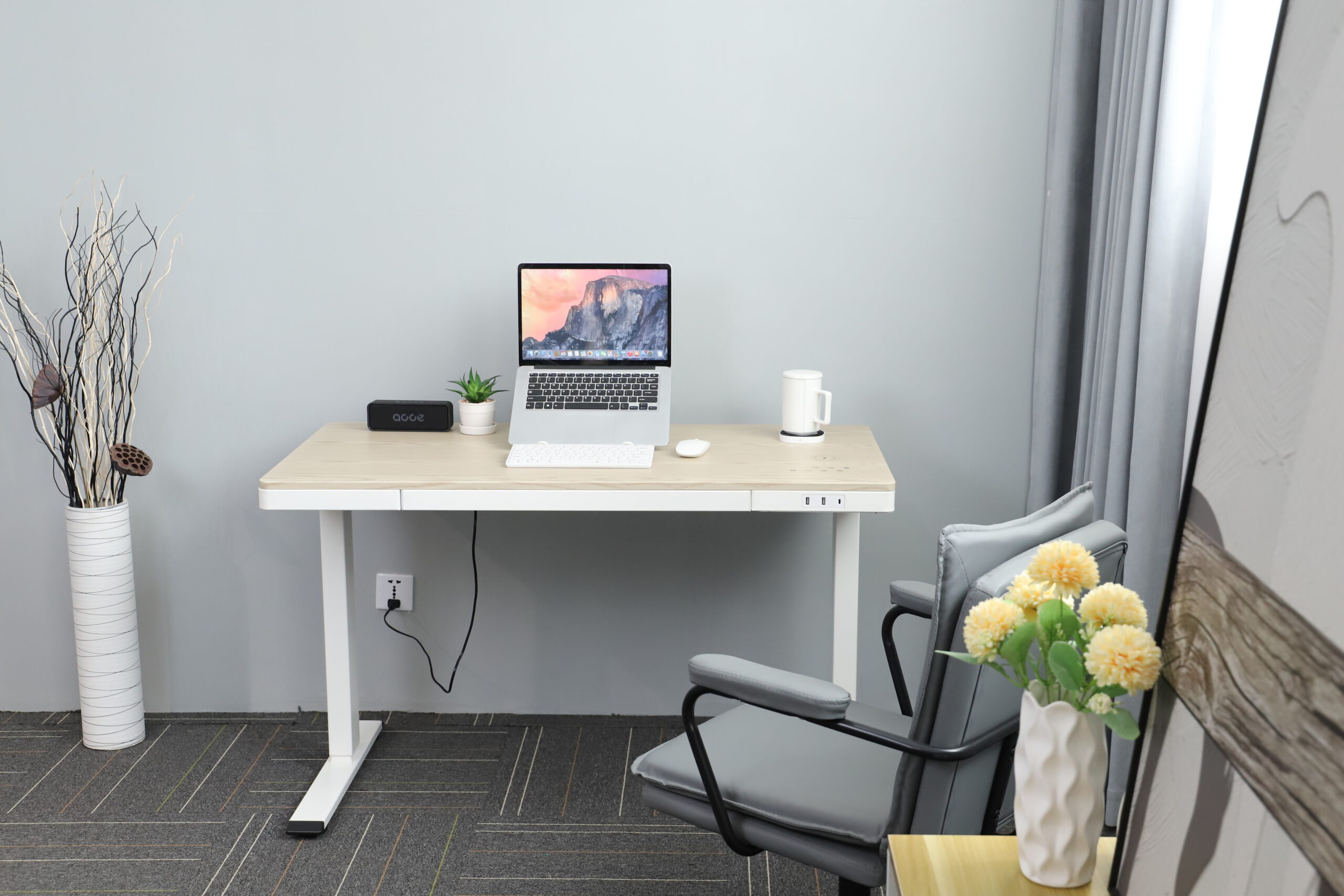 Adjustable Desk Wireless Charger Dual Motor