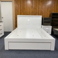 king bed frame white