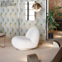 Boucle Swivel Chair