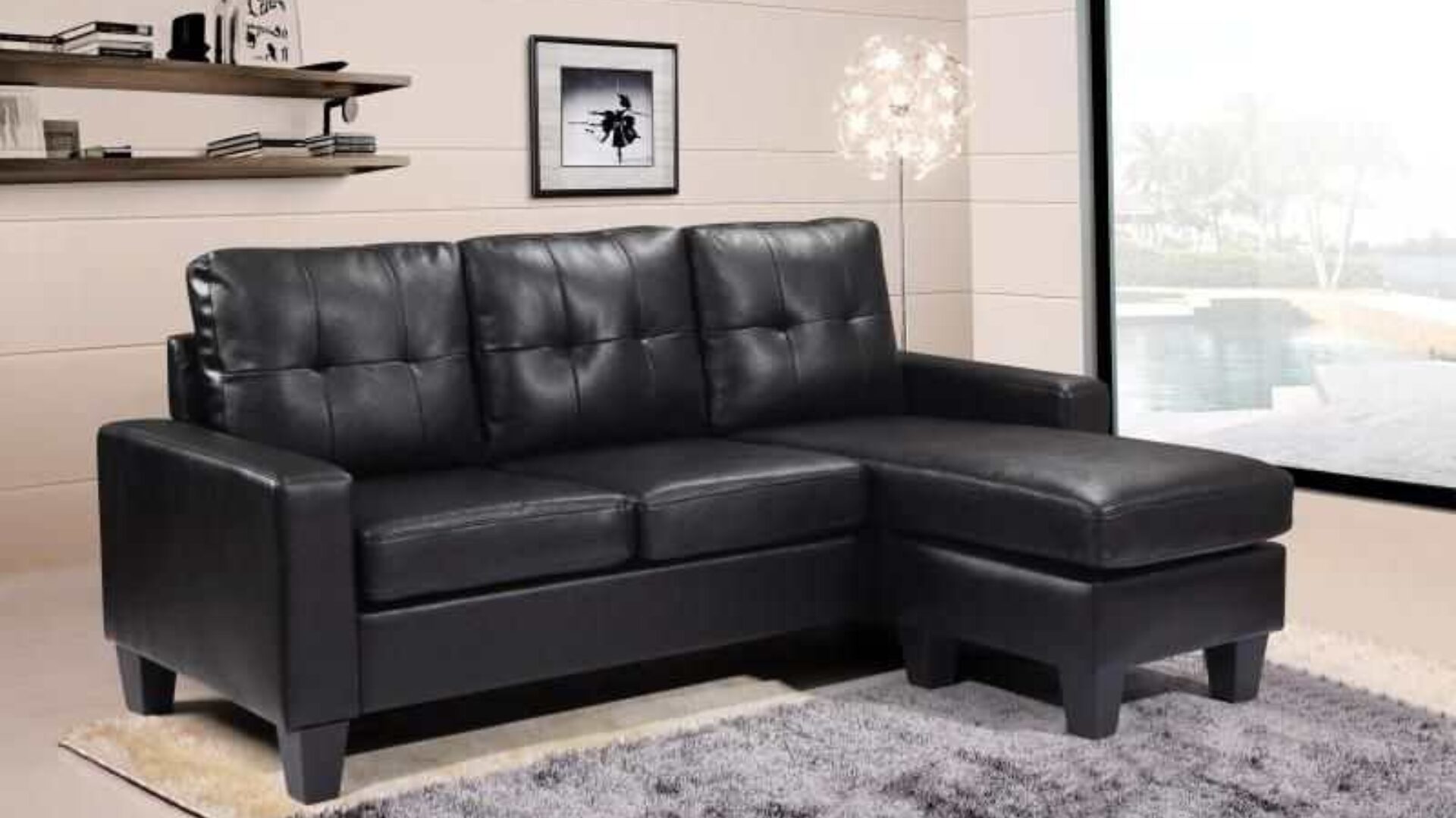 leather sofa