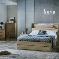 oak double bed frame