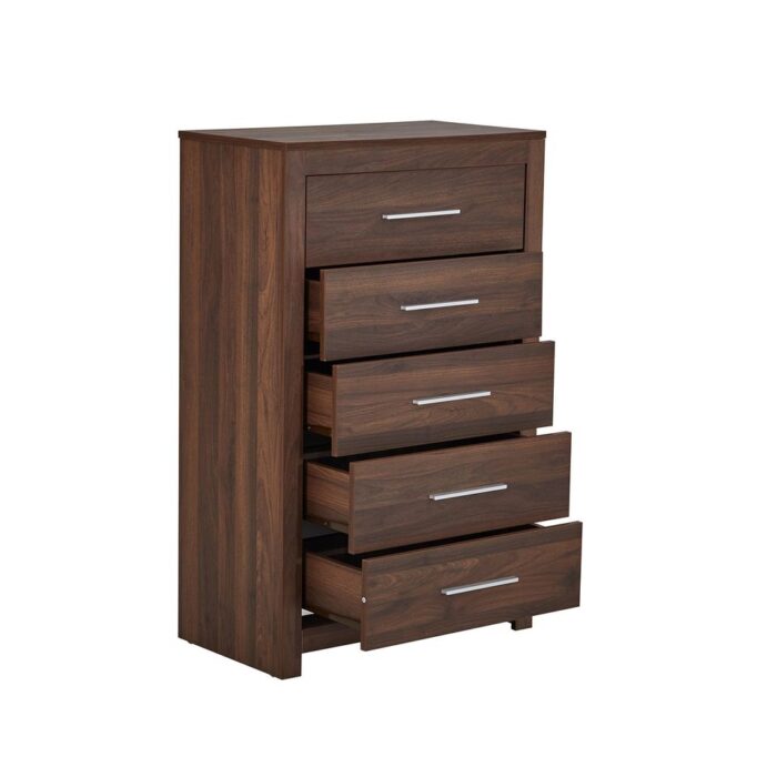 walnut chest of drawers