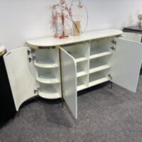 Catalyst Buffet Table Sintered Stone Top White 120/150cm - Image 3
