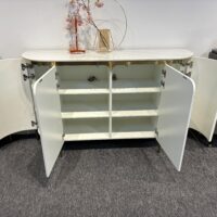 Catalyst Buffet Table Sintered Stone Top White 120/150cm - Image 2
