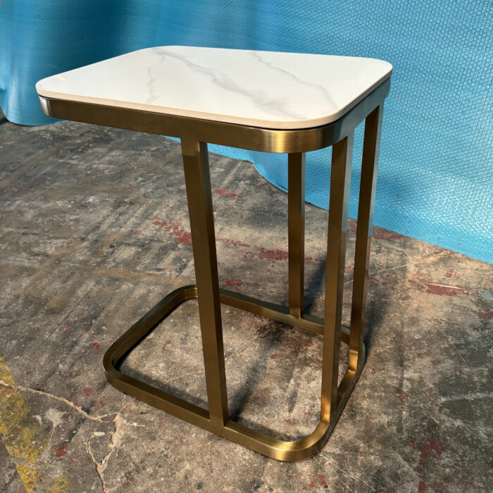 Moss Side Table Gold Stainless Steel - Image 2