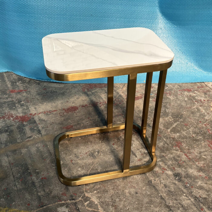 Moss Side Table Gold Stainless Steel - Image 3