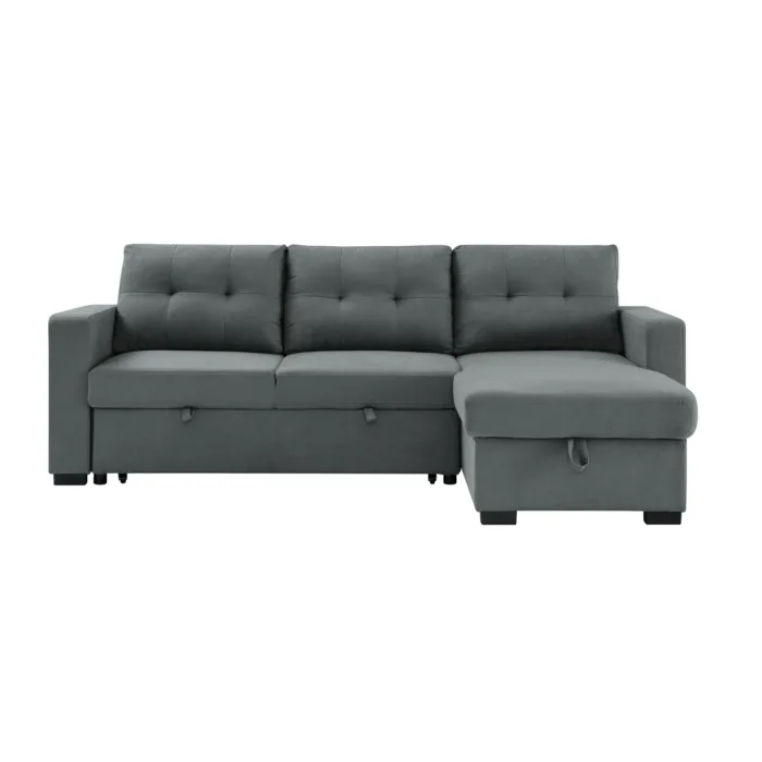 Drake Budget Sofa Bed With Storage Dark Grey - Image 2