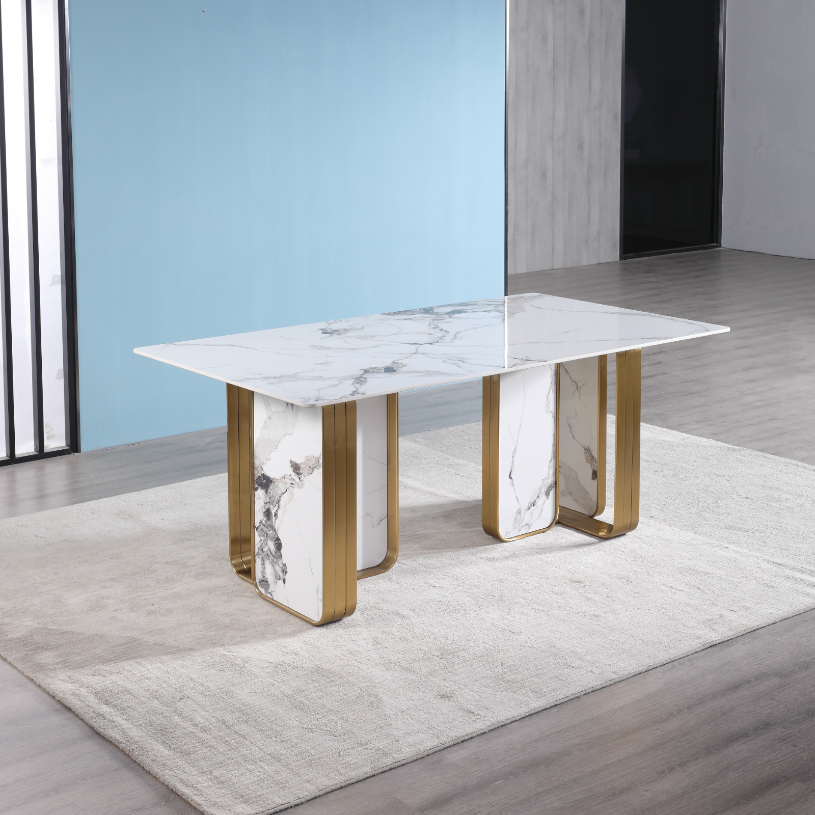 Catalyst Luxury Dining Table Calcutta Marbella SIntered Stone