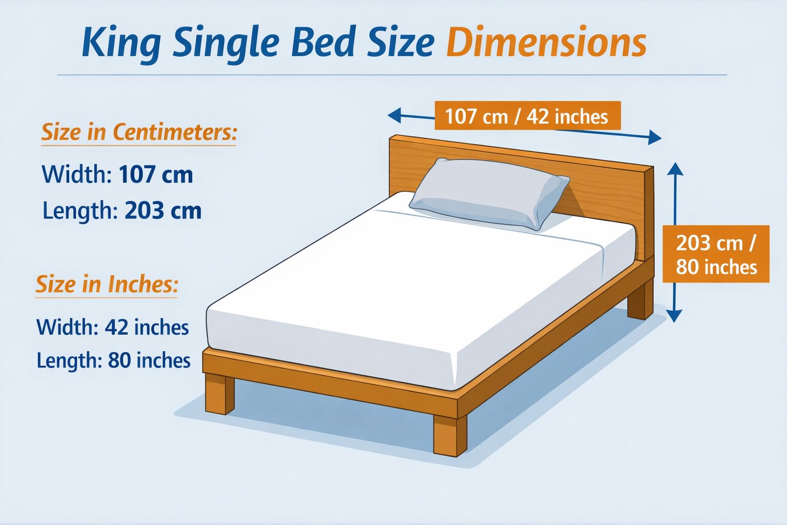 King Size Single Bed Dimensions