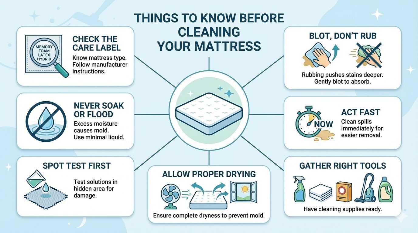 Things to Know Before Cleaning Your Mattress