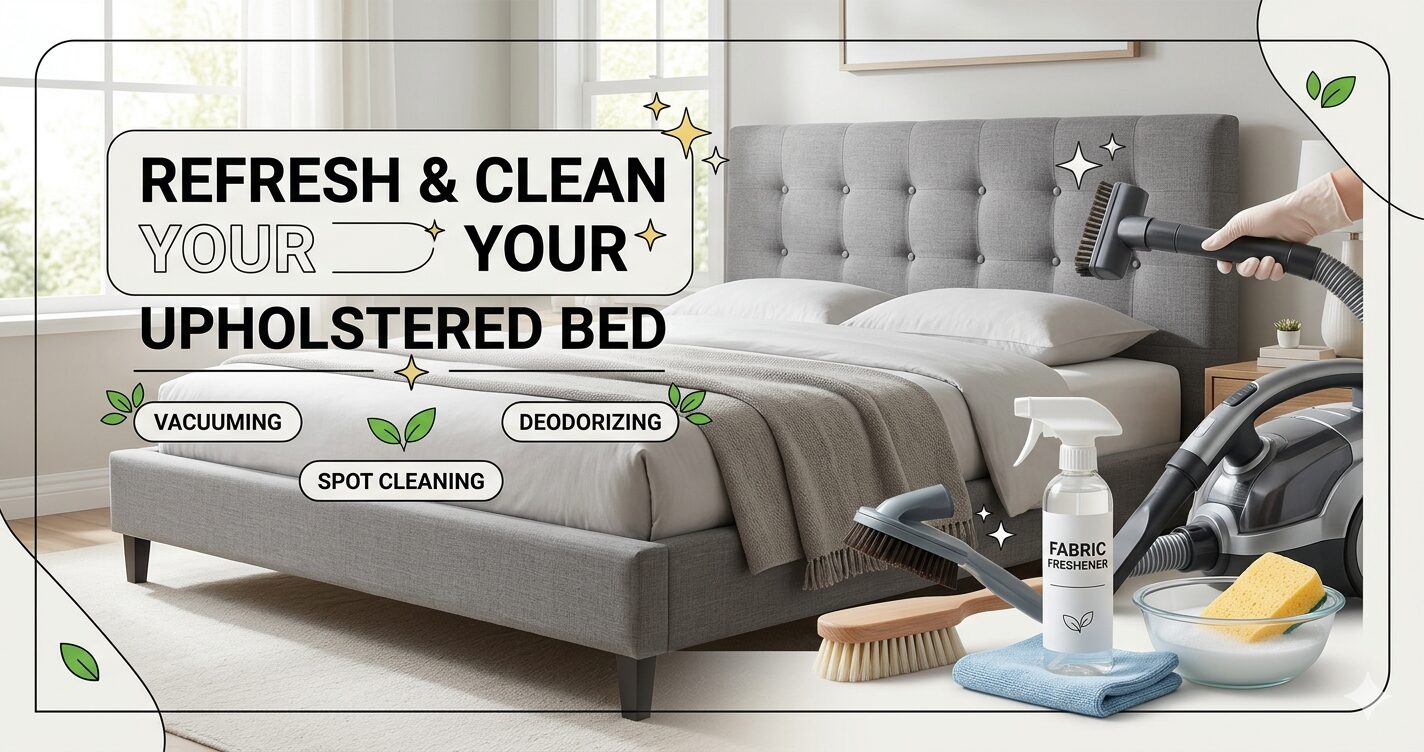 How to Clean an Upholstered Bed Frame
