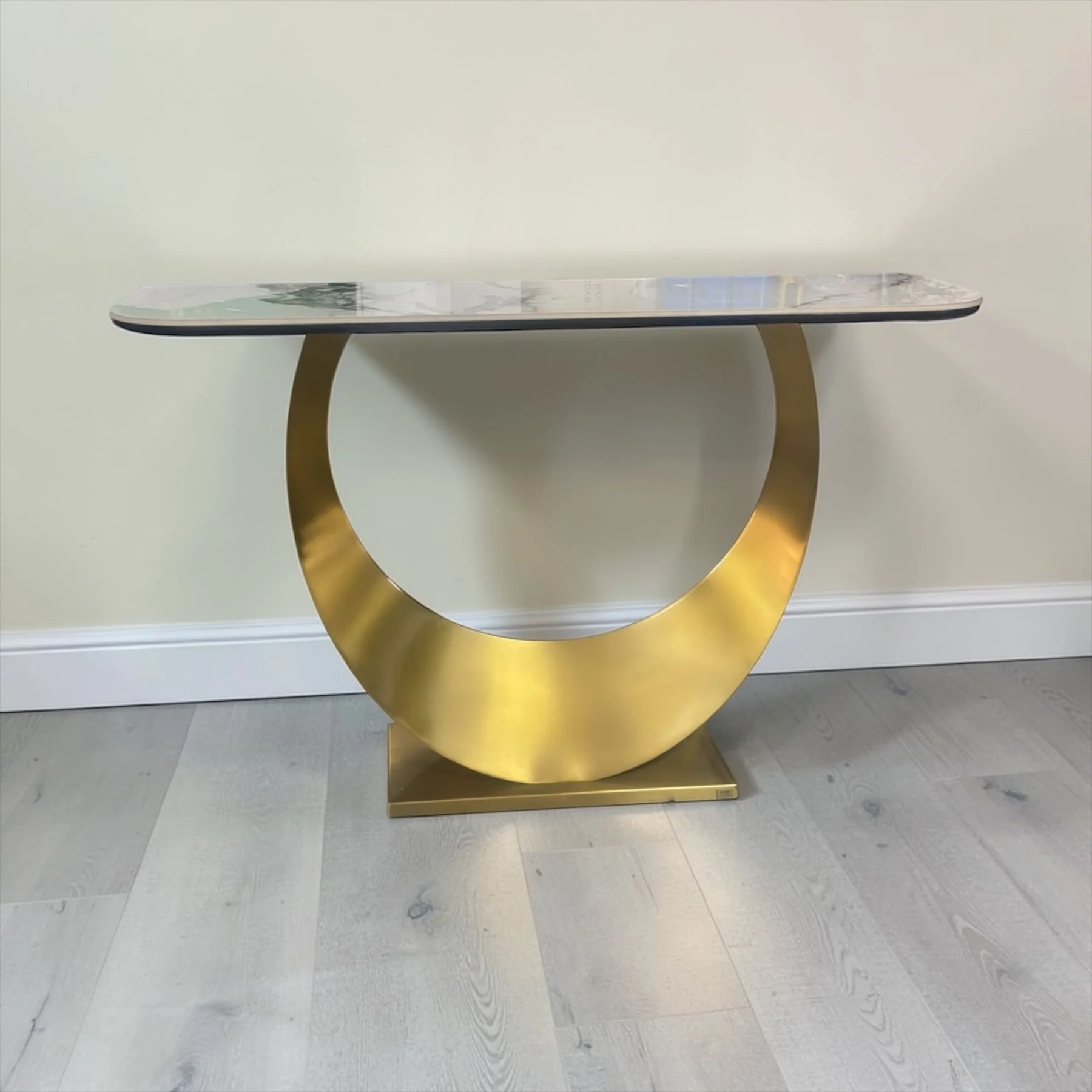 Crescent Sintered Stone Console Table