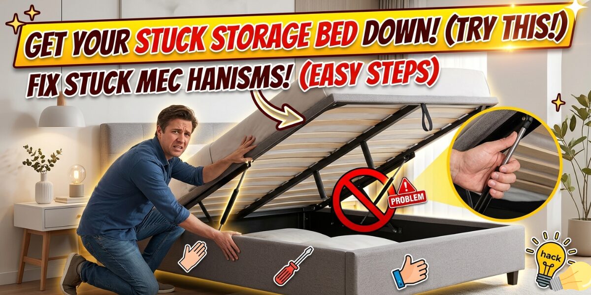 How to Get Storage Bed Down When Stuck