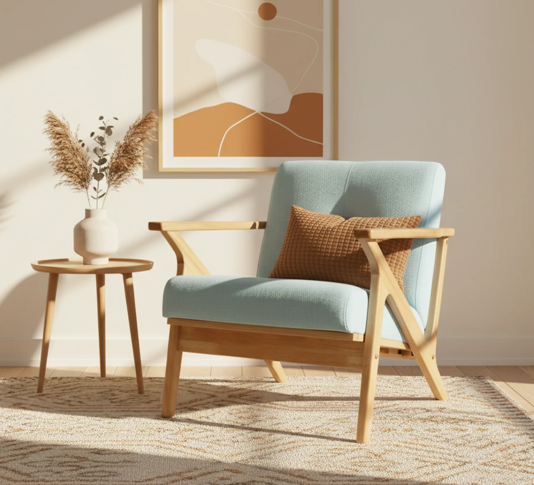 Nordica Mint Upholstered Accent Armchair - Image 3