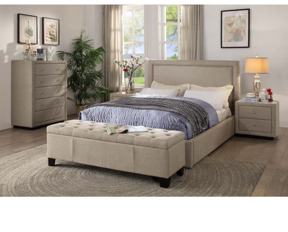 Adria Fabric 4 Piece Bedroom Suite - Image 3