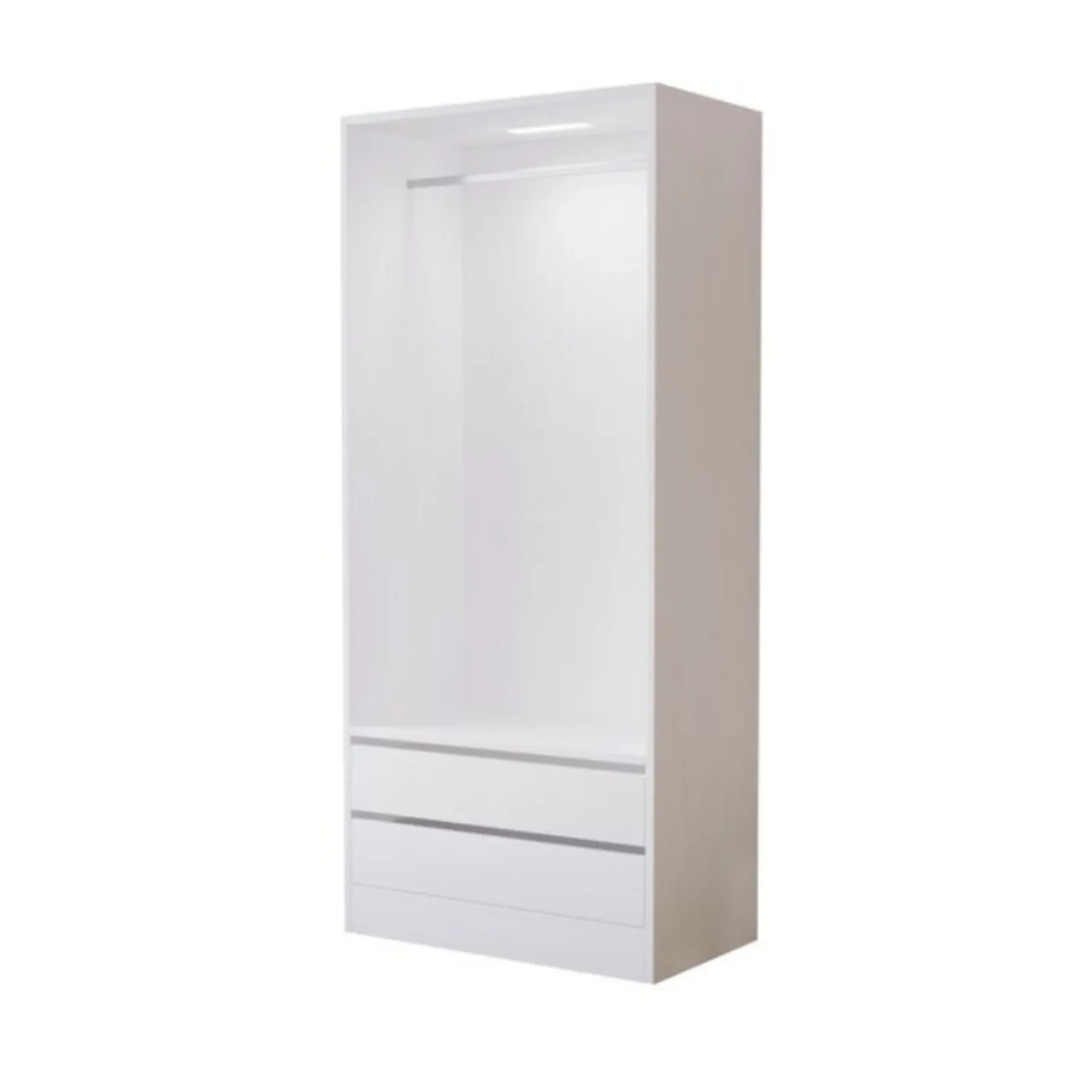 Dia White Hanging Wardrobe Inserts With Drawers 800 White