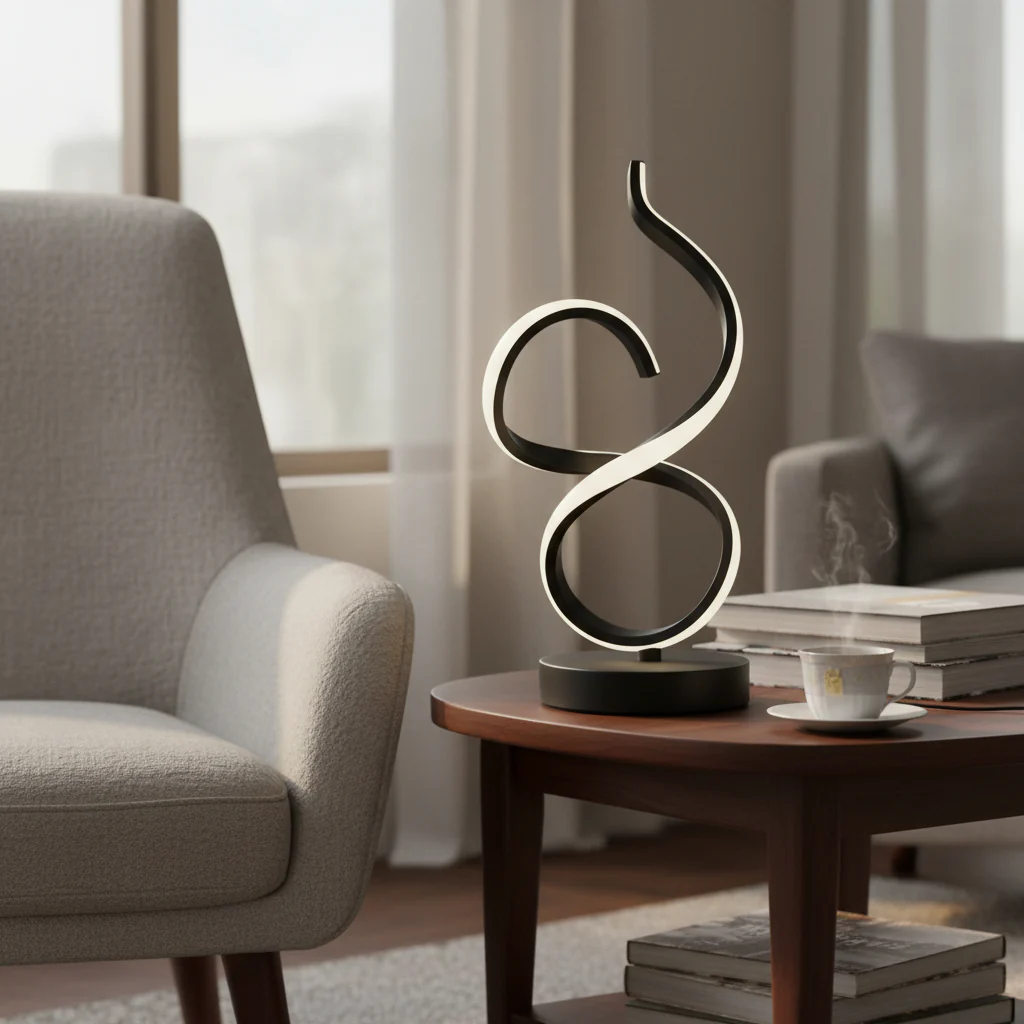 Noir Twist LED Table Lamp