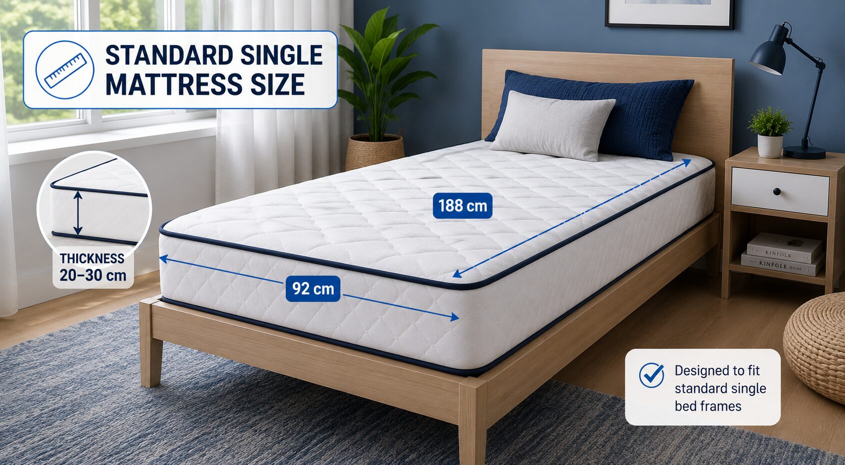 size measurements single mattress
