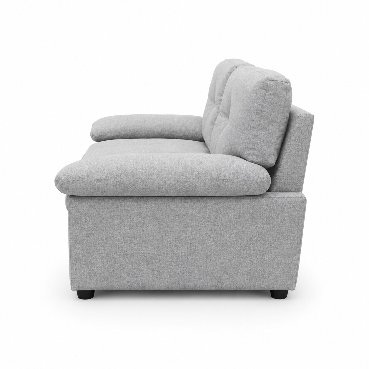 Elora 2-Seater Sofa – Mid Grey - Image 4