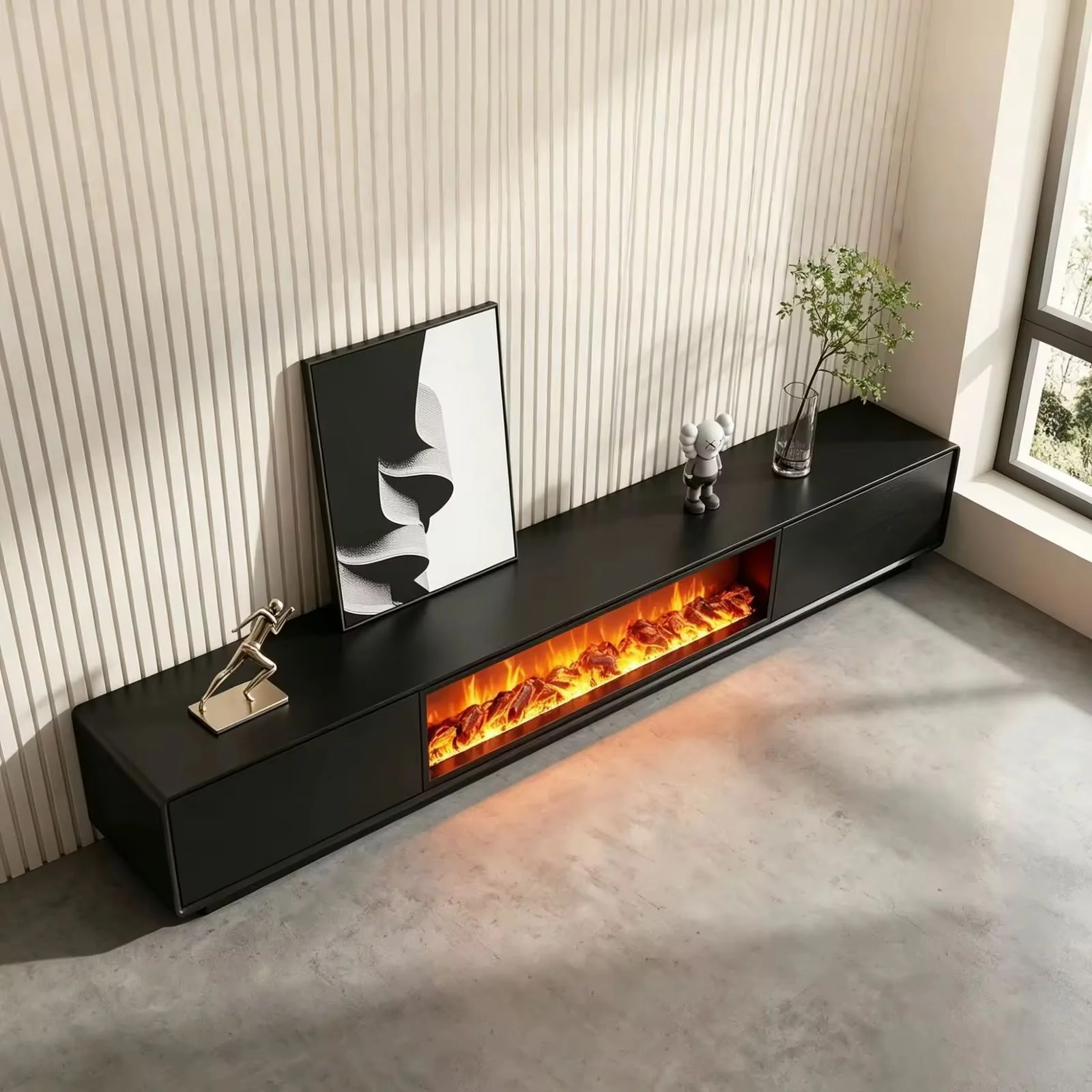 Elra Luxe Electric Fireplace TV Unit - Image 6